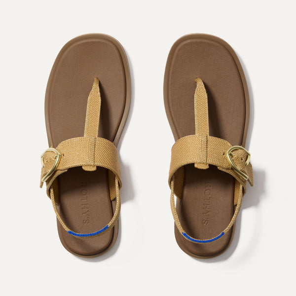 The T–Strap Sandal - Golden Sun